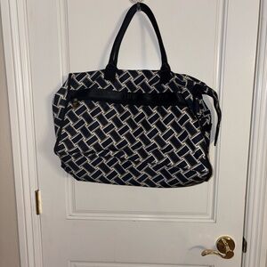 Diane Von Furstenberg for Target Black, Tan, and Cream Geometric Patterned Tote